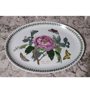PORTMEIRION The Botanic Garden SERVING PLATTER 15” X 11” SHRUBBY PEONY